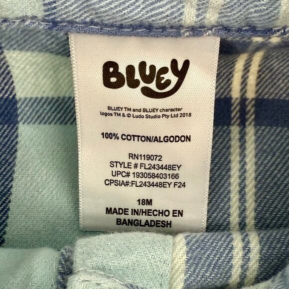 Bluey Toddler Girls Shacket, 18M, NWT - Picture 3 of 7